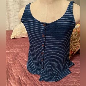 Blue striped tank
